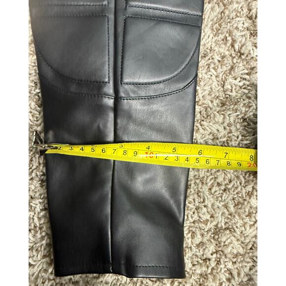 Nova Men Moto Biker PU Leather Jacket Sz M Black Quilted Padded Streetwear - Picture 6 of 8